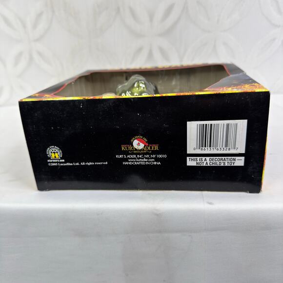 Star Wars Holiday Glass Ornament 2005 Kurt Adler Tin Gift Set Vader,Yoda,C-3PO - Picture 4 of 4